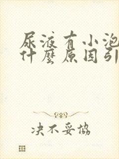 尿液有小泡泡是什么原因引起的