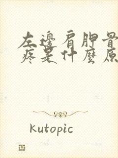 左边肩胛骨突然疼是什么原因