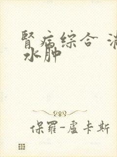 肾病综合 消除 水肿