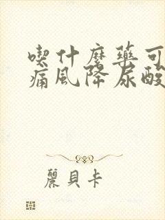 吃什么药可以治痛风降尿酸