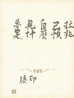 梦见自己拉大便是什么预兆女人