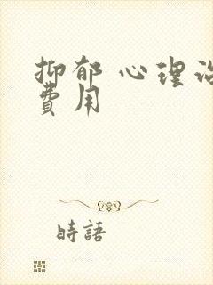 抑郁 心理治疗费用