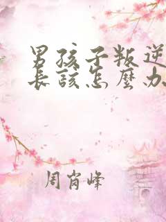 男孩子叛逆期家长该怎么办