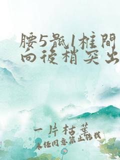 腰5骶1椎间盘向后稍突出