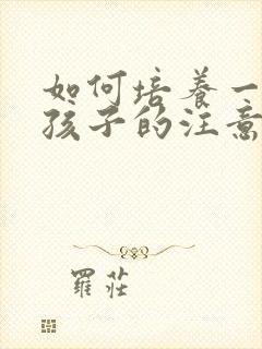 如何培养一年级孩子的注意力和专注力