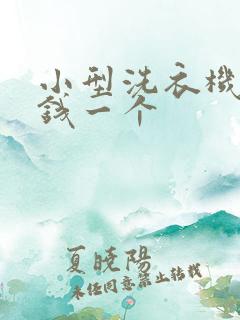 小型洗衣机多少钱一个