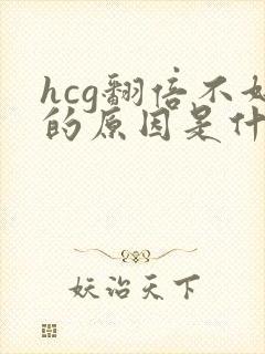 hcg翻倍不好的原因是什么