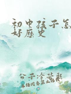 初中孩子怎样学好历史