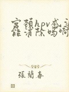 宫颈hpv感染能消除吗啊