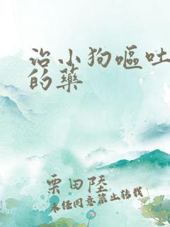 治小狗呕吐拉稀的药