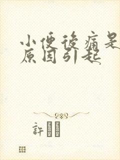 小便后痛是什么原因引起