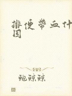 排便带血什么原因