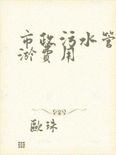 市政污水管道清淤费用