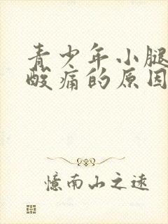 青少年小腿肌肉酸痛的原因