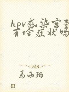 hpv感染宫颈有啥症状吗