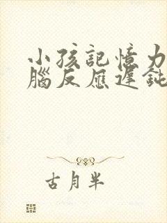 小孩记忆力差大脑反应迟钝是什么原因