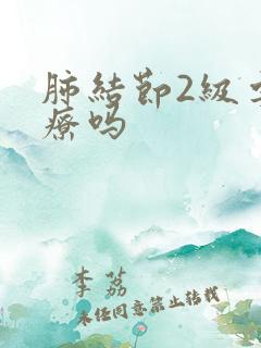 肺结节2级要治疗吗