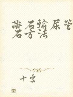 排石输尿管有结石方法