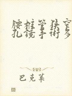 腰椎管狭窄椎间孔镜手术多少钱