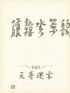 修热水器的上门服务多少钱