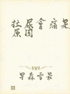 拉尿会痛是什么原因