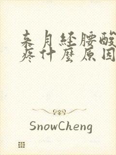 来月经腰酸肚子疼什么原因造成的