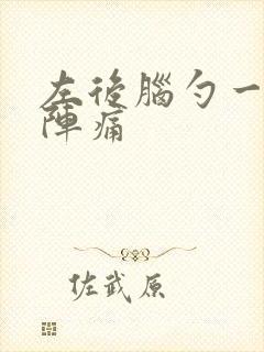 左后脑勺一阵一阵痛