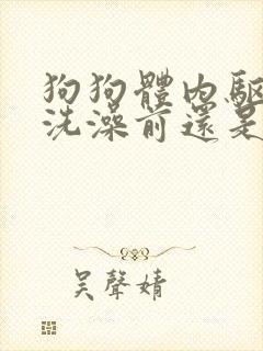 狗狗体内驱虫在洗澡前还是后