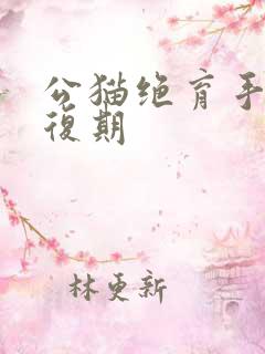 公猫绝育手术恢复期