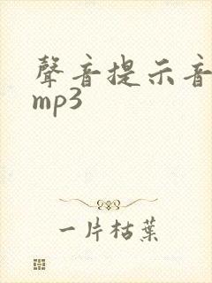 声音提示音音效mp3