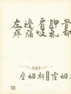 左边肩胛骨里面疼痛吸气都疼