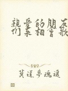 亲爱的朋友们我们来相会歌词