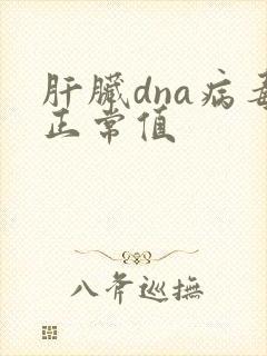 肝脏dna病毒正常值