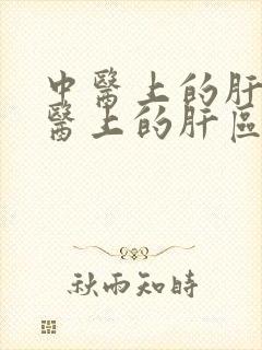 中医上的肝和西医上的肝区别