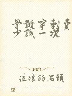 骨髓穿刺费用多少钱一次