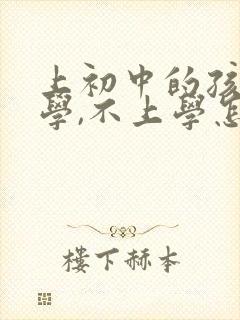 上初中的孩子厌学,不上学怎么办?