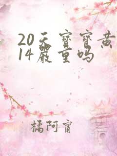 20天宝宝黄疸14严重吗