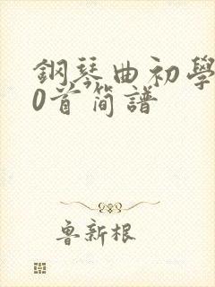 钢琴曲初学100首简谱