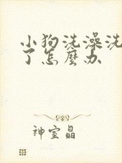 小狗洗澡洗感冒了怎么办