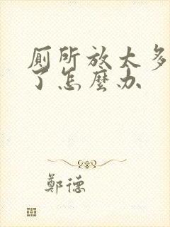 厕所放太多纸堵了怎么办