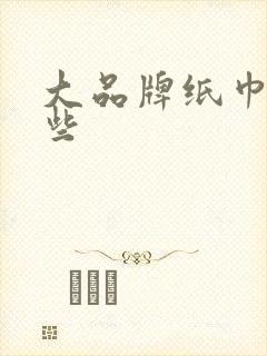 大品牌纸巾有哪些