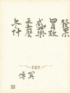 冬季感冒发烧吃什么药效果好