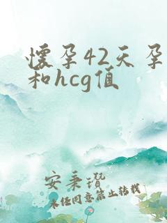 怀孕42天孕酮和hcg值