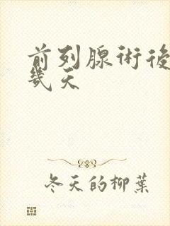 前列腺术后冲洗几天