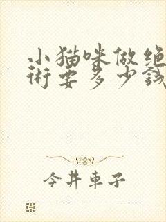 小猫咪做绝育手术要多少钱