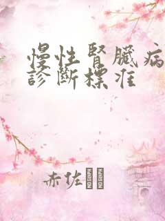 慢性肾脏病2期诊断标准