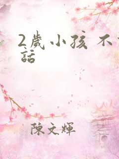 2岁小孩 不说话