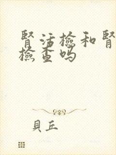 肾活检和肾穿刺检查吗