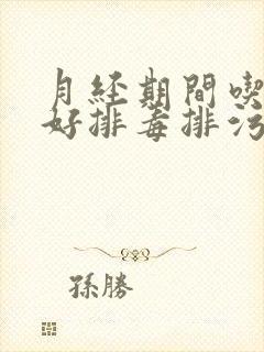 月经期间吃什么好排毒排污血淡斑