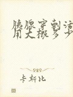 胰腺穿刺活检费用大概多少钱